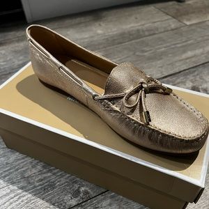 MICHAEL KORS Gold Moccasin-Brand New
